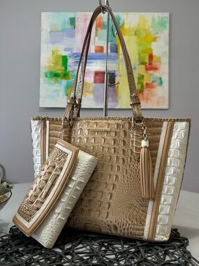 Brahman Medium Asher Melbourne Tote & Checkbook Wallet